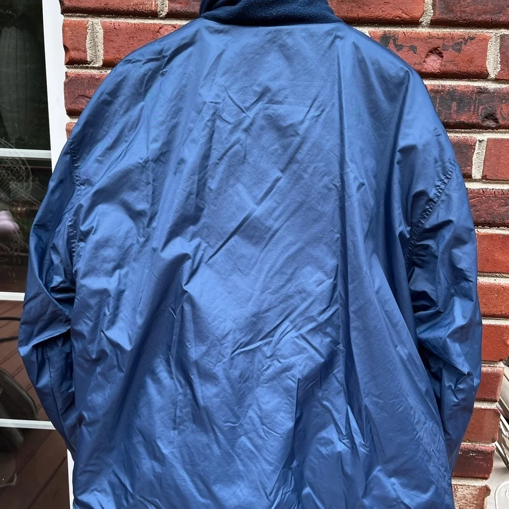 Rams reversible Fleece Jacket nylon - Navy Blue